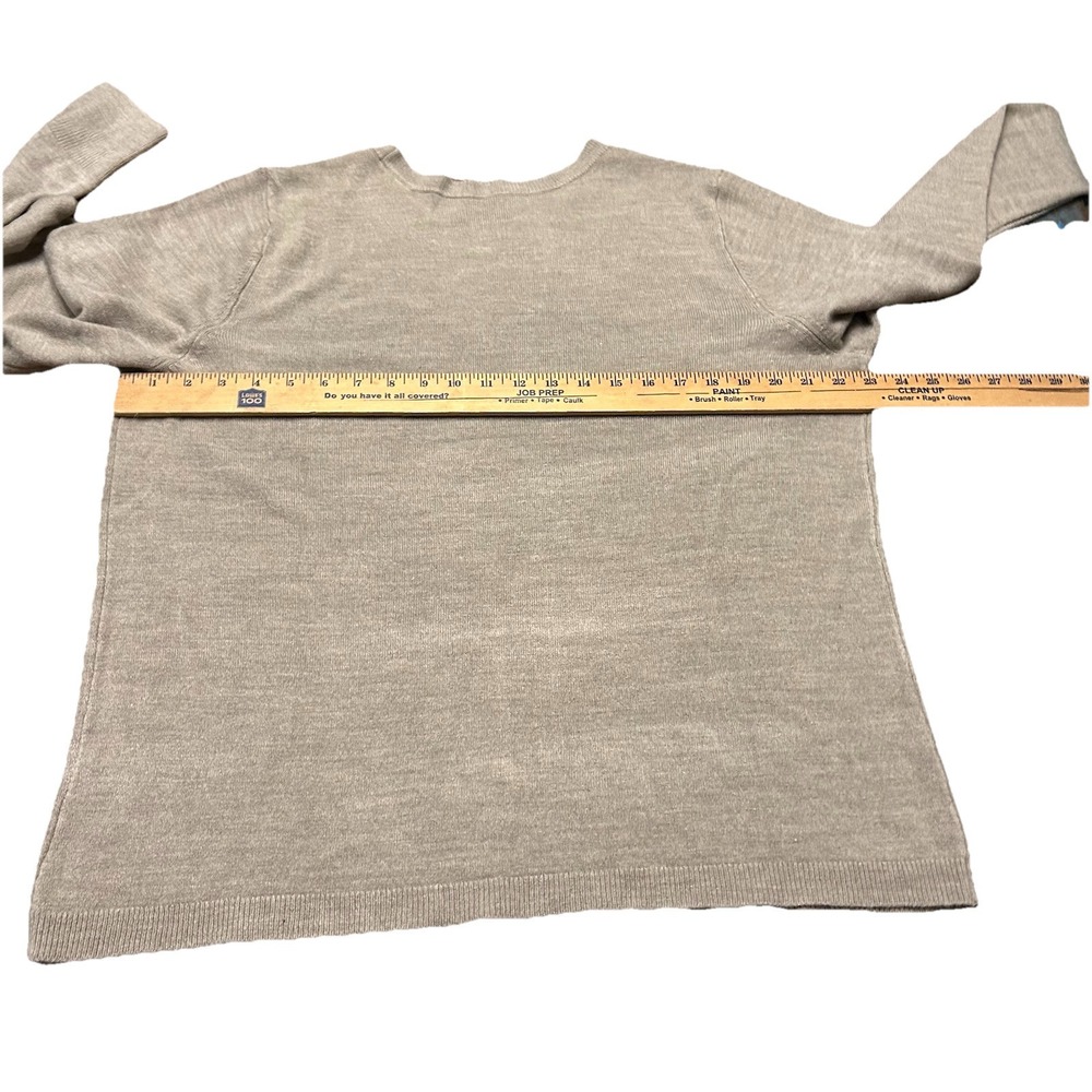 Women's Croft & Barrow The Extra Soft Crewneck Knitted Sweater XXL Beige Camel - Picture 4 of 7